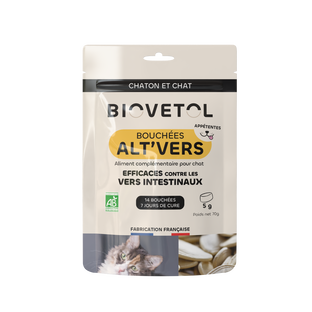 Bouchées contre les vers - alt’vers chat bio x 7