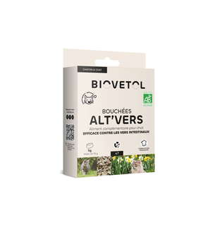 Bouchées contre les vers - alt’vers chat bio x 7