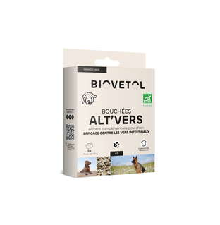 Bouchées contre les vers - alt’vers grand chien >15kgs bio x 6