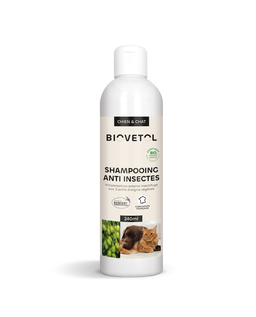 Shampooing Anti-Insectes pour Chiens et Chats Bio