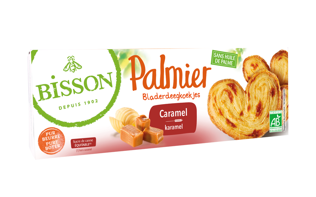 Biscuits palmier caramel bio