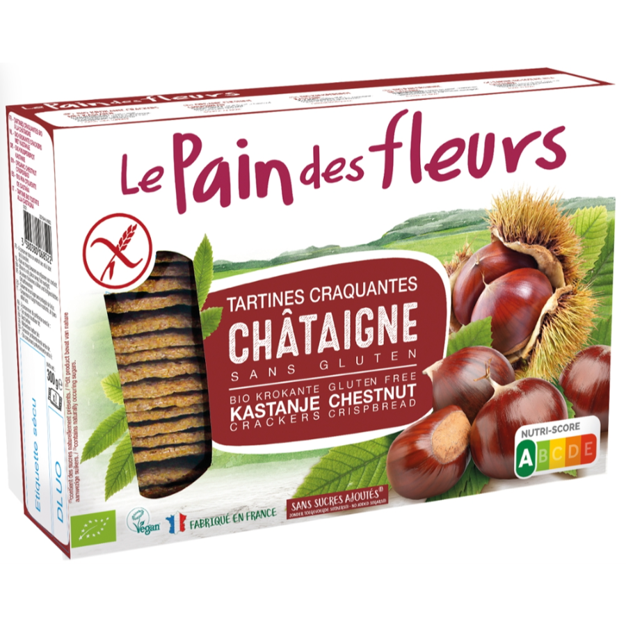 Bio Knusperbrot Kastanie, glutenfrei