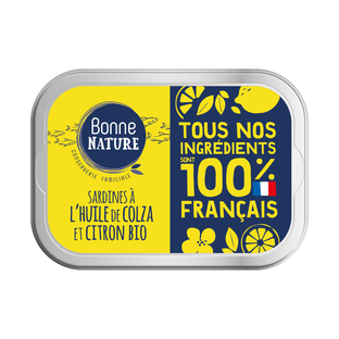 Sardines à l'huile de colza et citron