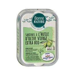 Sardines msc à huile d'olive vierge extra bio
