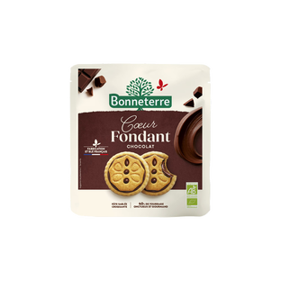 Biscuits coeur fondant chocolat bio