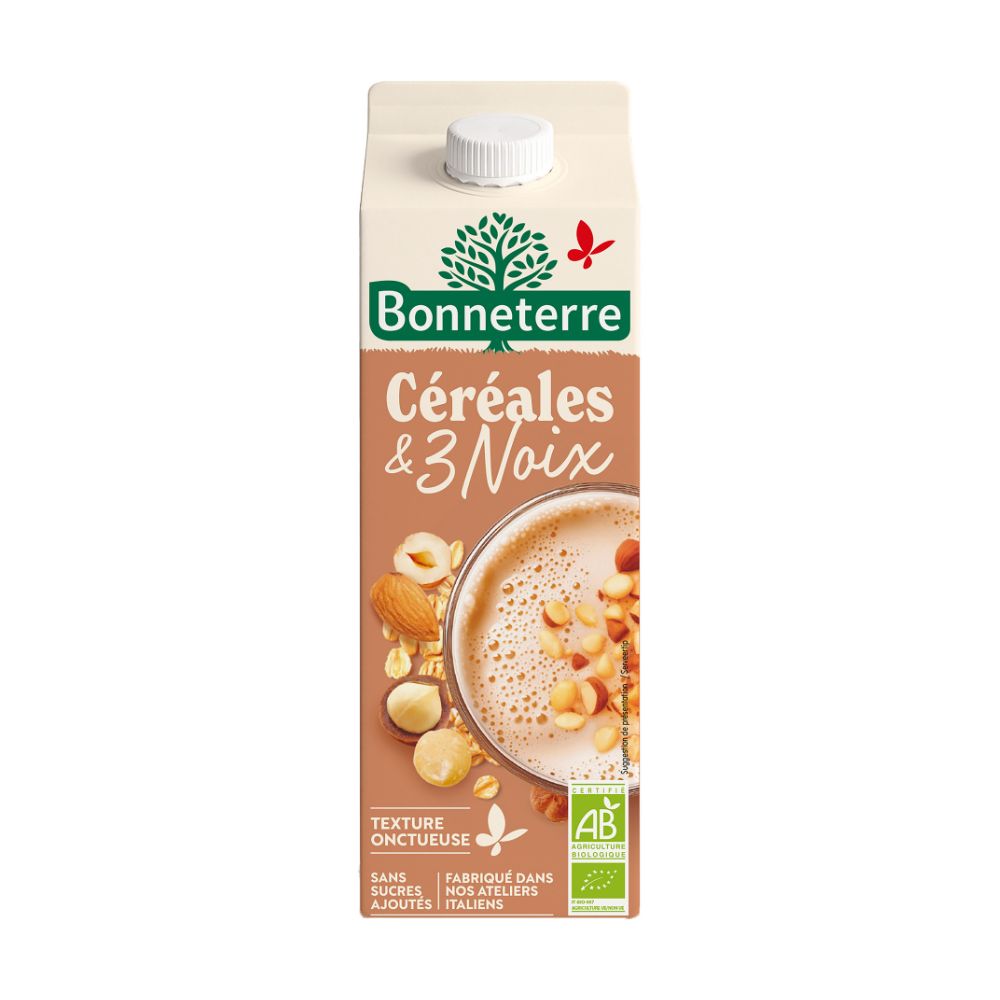 Boisson céréales et 3 noix bio
