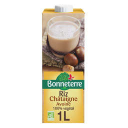 Boisson riz chataigne avoine bio