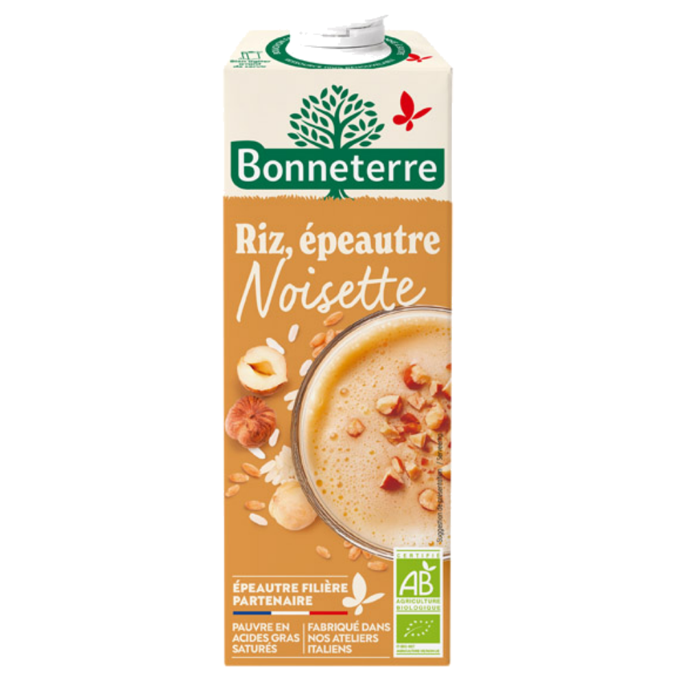 Boisson riz épeautre noisette bio