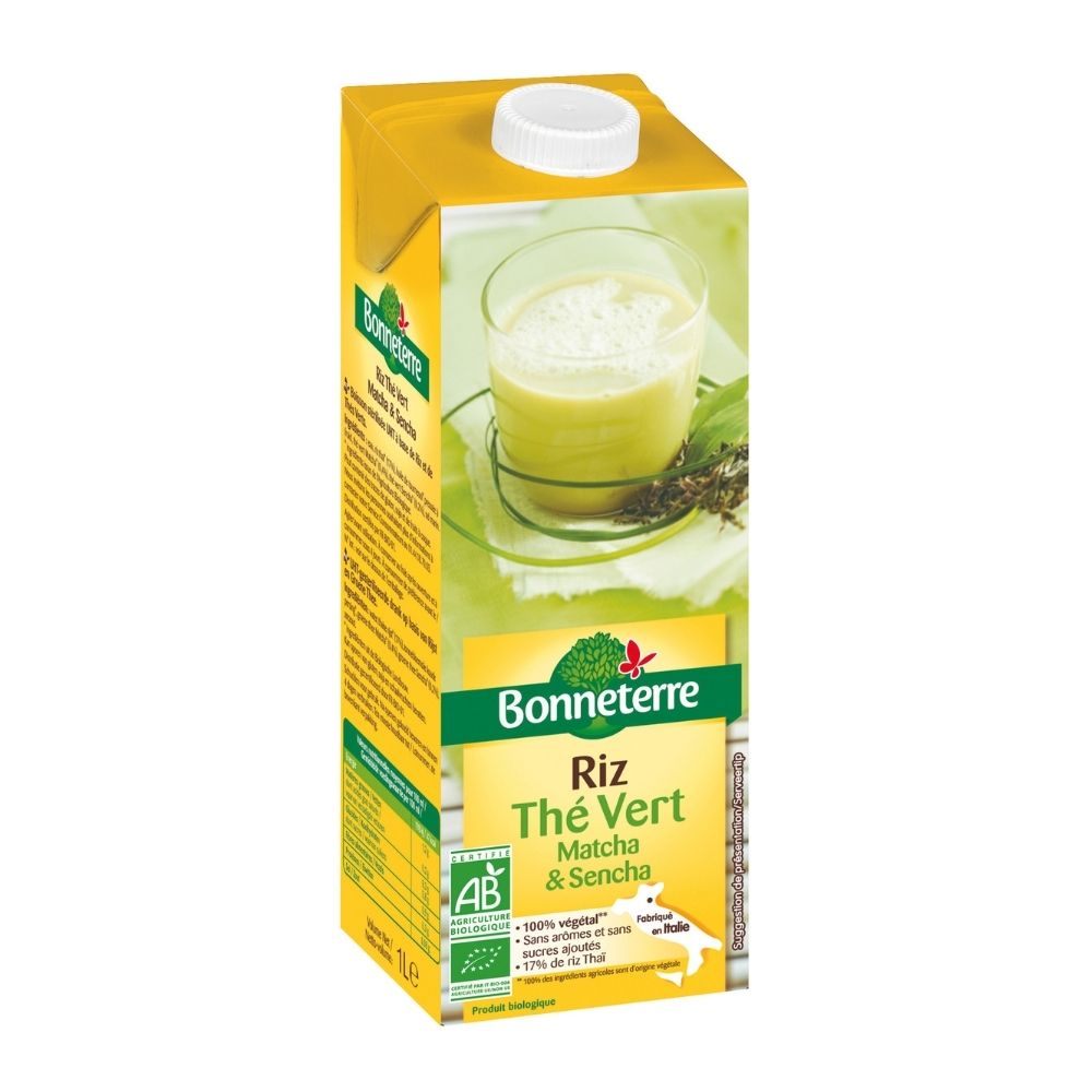 Boisson riz thé vert bio