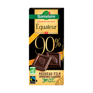 Chocolat Noir Origine Equateur 90% Bio