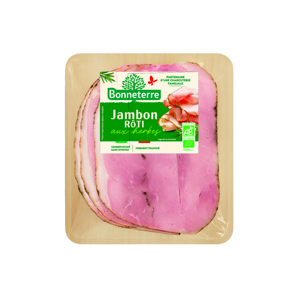 Jambon rôti aux herbes bio sans nitrites
