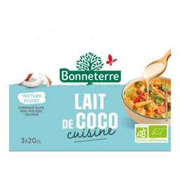 Lait de coco cuisine 3x20cl bio 