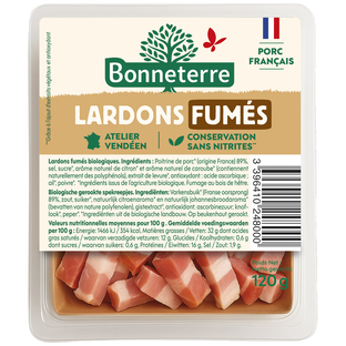 Lardons fumés sans nitrites bio
