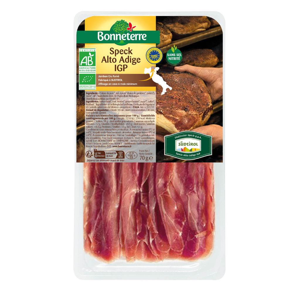 Speck alto adige IGP sans nitrites bio