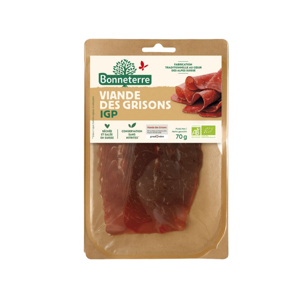 Viande des grisons IGP sans nitrites bio