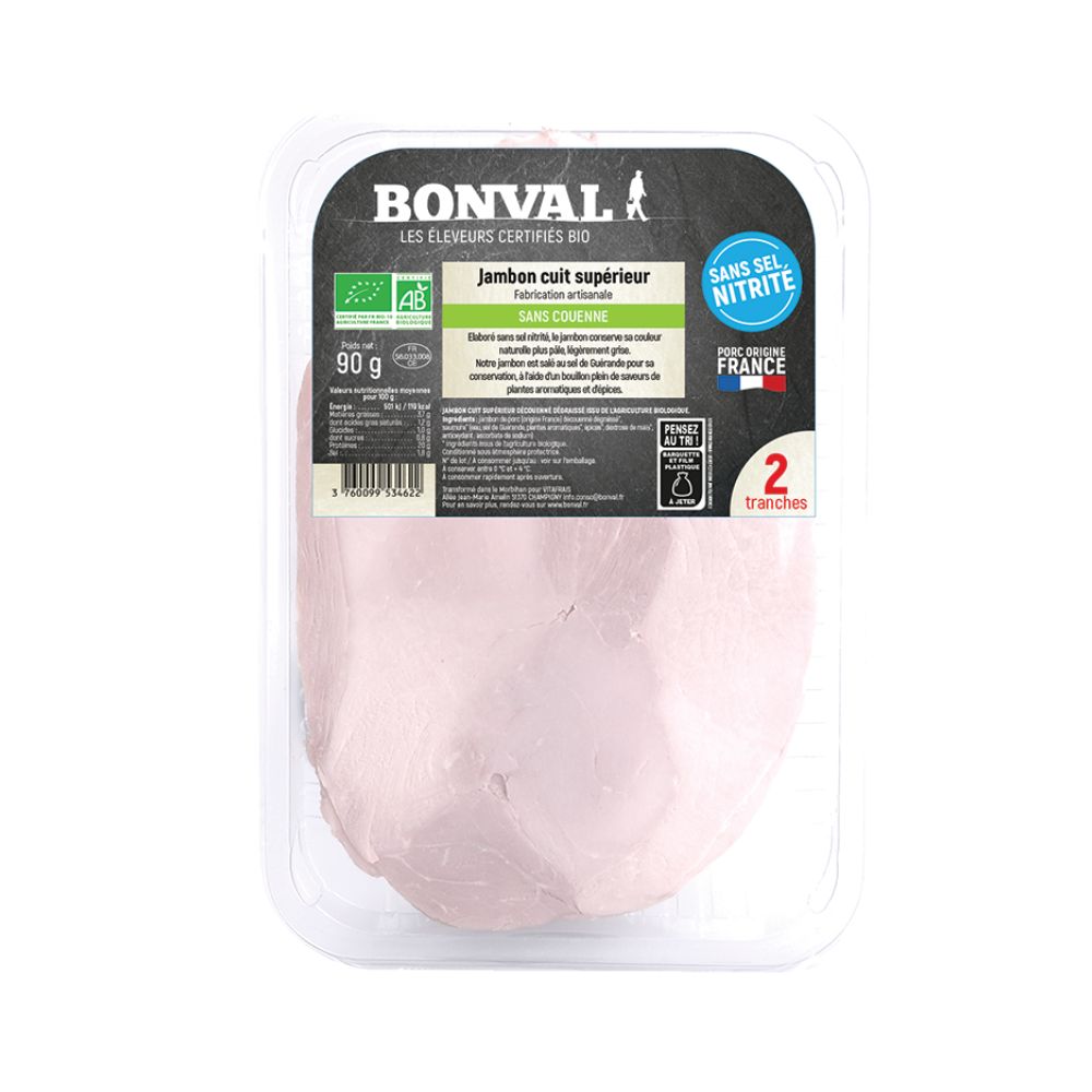 Jambon blanc sans nitrites bio