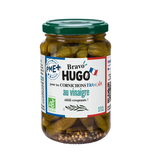 Cornichons français à l'estragon et au vinaigre bio