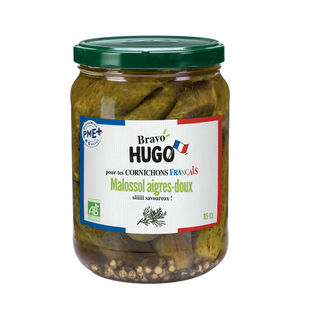 Cornichons malossol français aigre doux bio