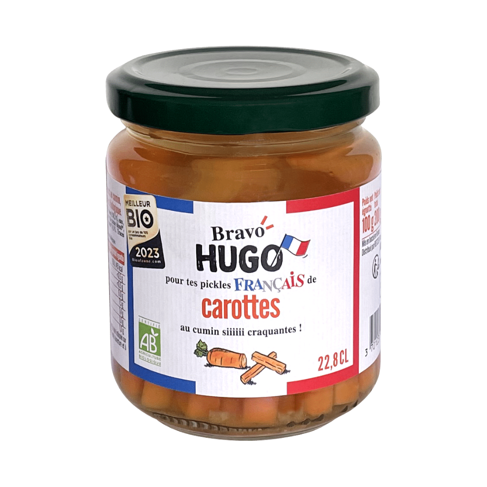 Pickles de carottes au cumin bio