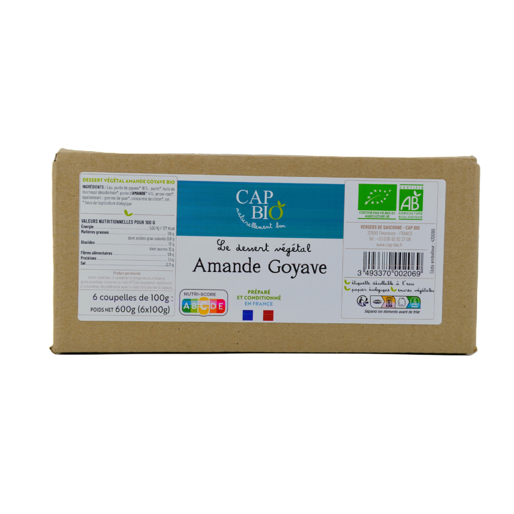 Coupelle amande & goyave bio