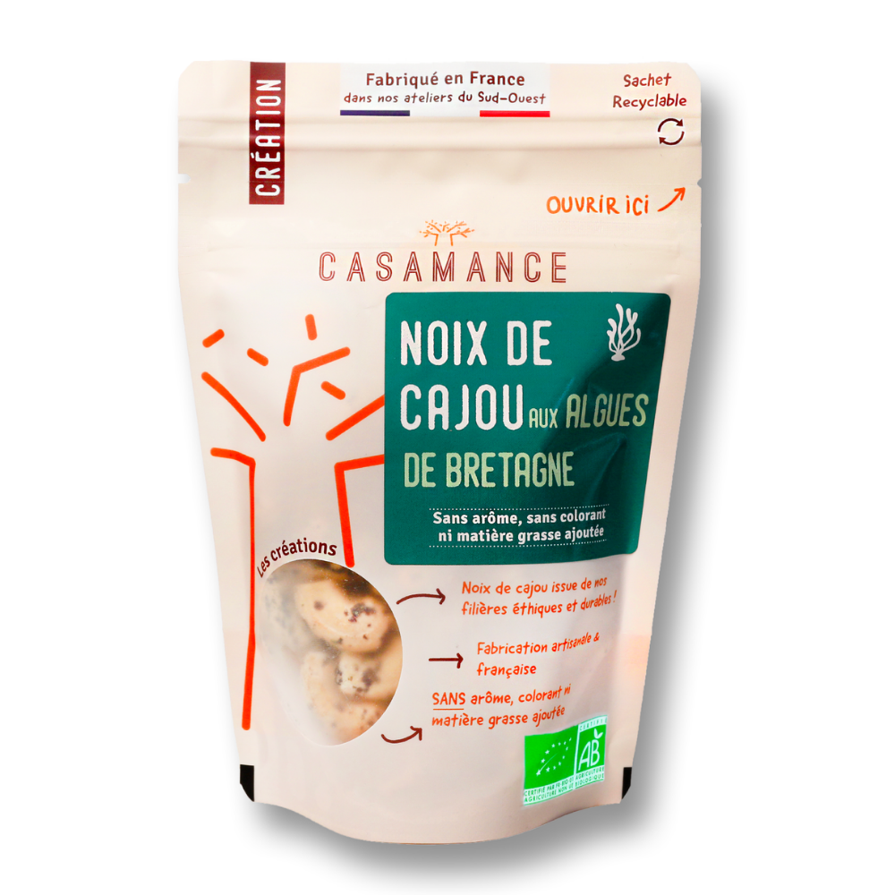 Noix de cajou aux algues de Bretagne bio