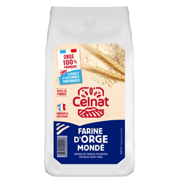 Farine d'orge mondée origine France bio