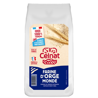 Farine d'orge mondée origine France bio