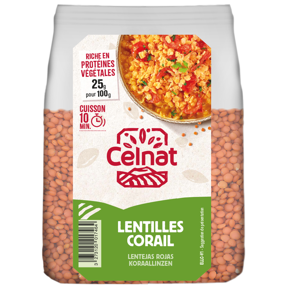 Lentilles corail bio