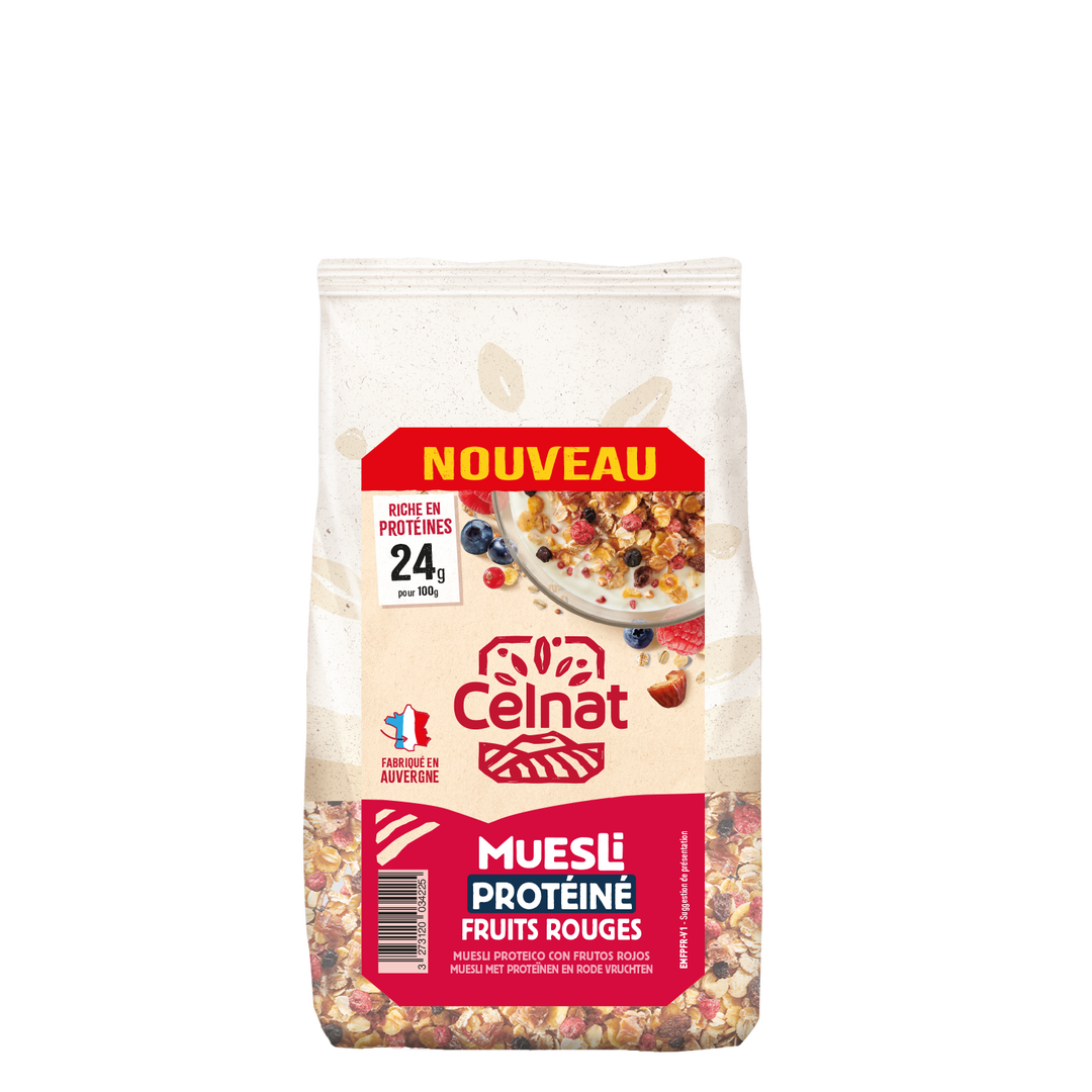 Muesli protéiné fruits rouges bio