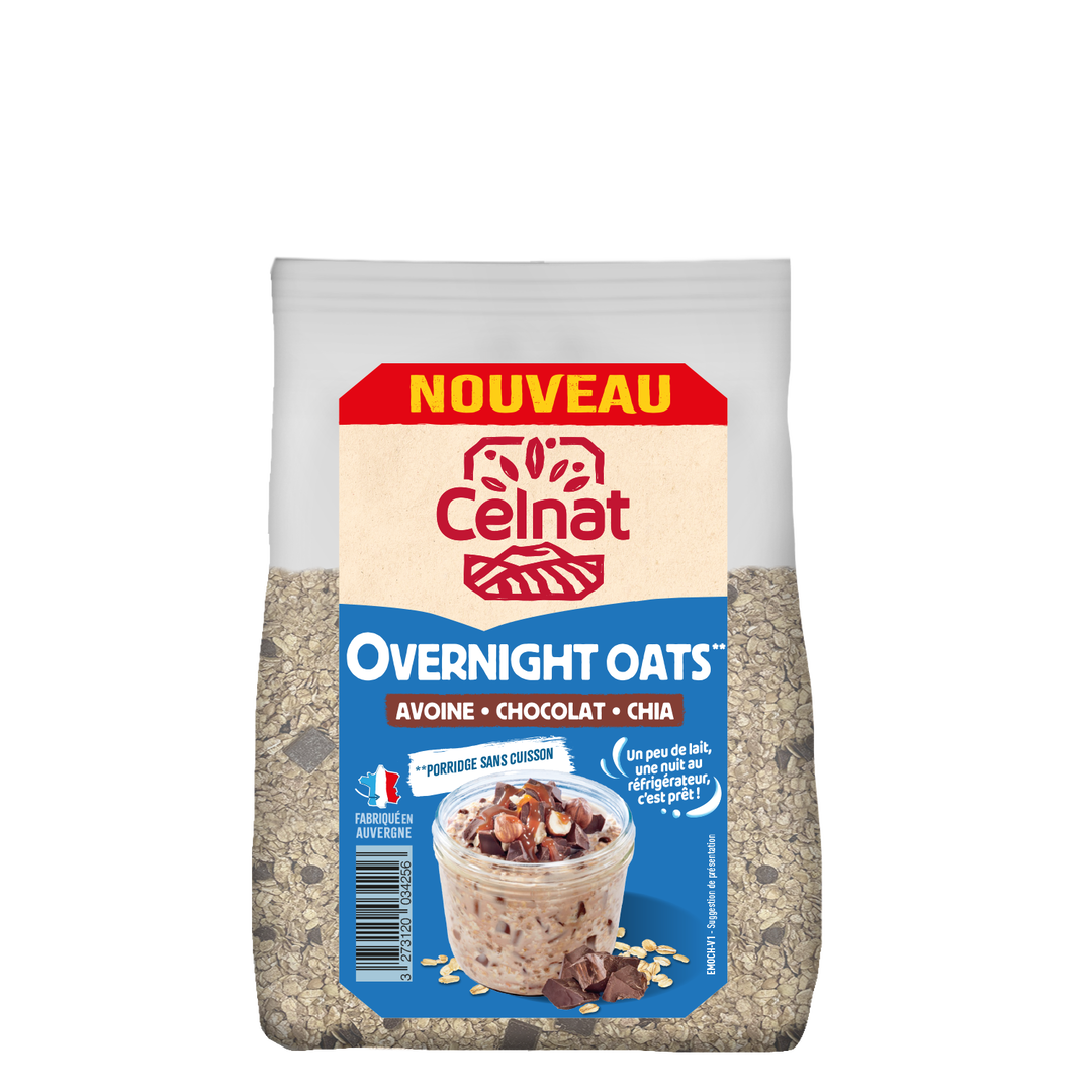 Porridge "overnight oat" chocolat bio