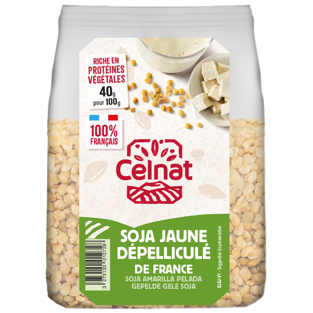 Soja jaune dépelliculé origine France bio