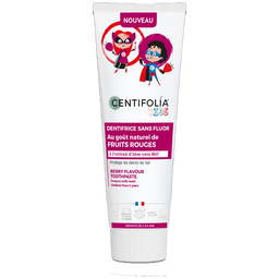 Dentifrice fruits rouges enfant sans fluor certifié Cosmos Organic