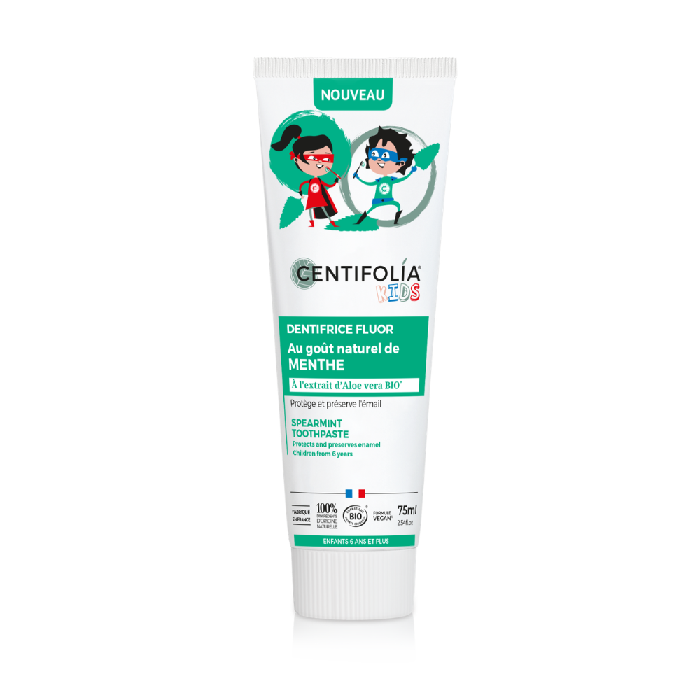 Dentifrice menthe verte enfants sans fluor