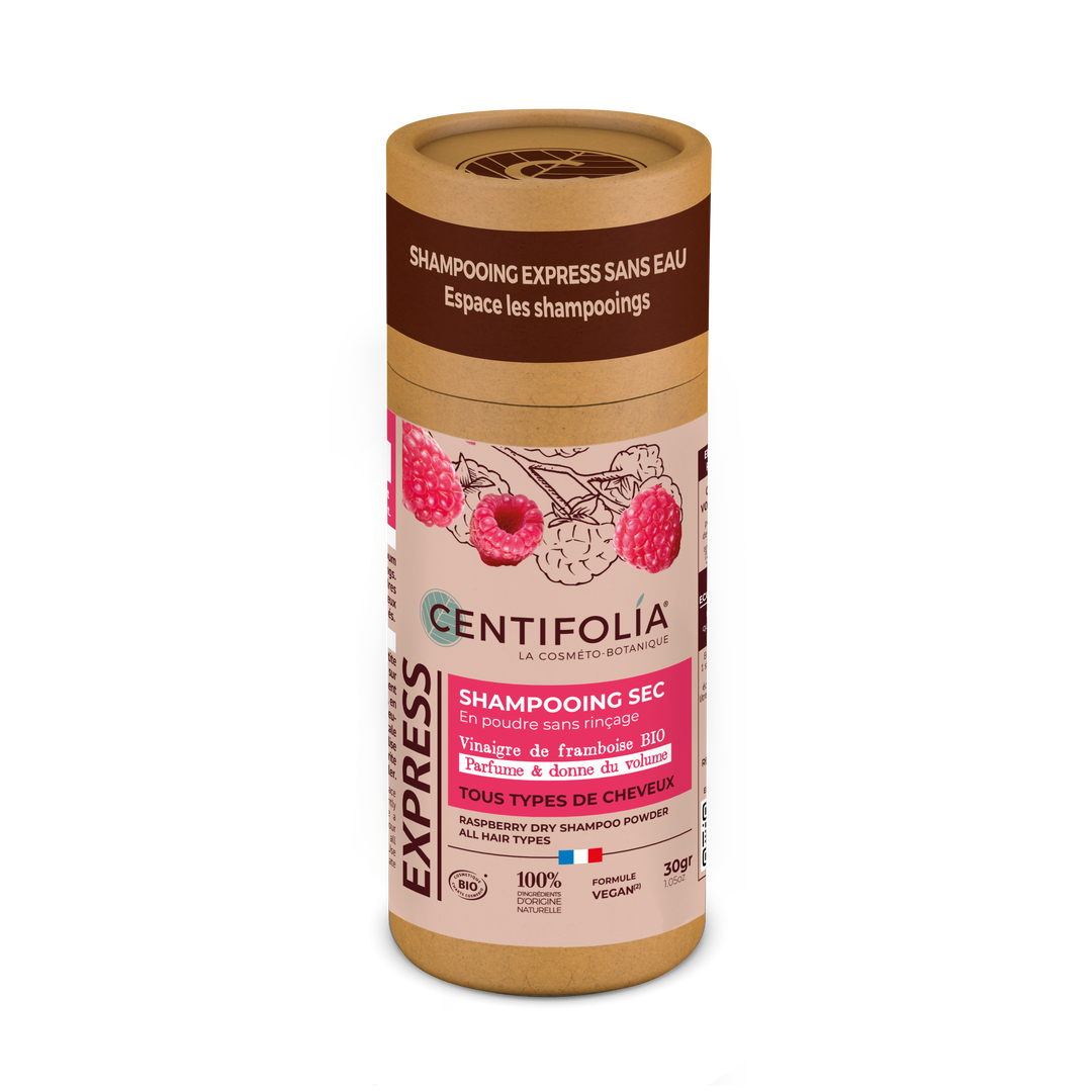 Shampoing sec en poudre framboise
