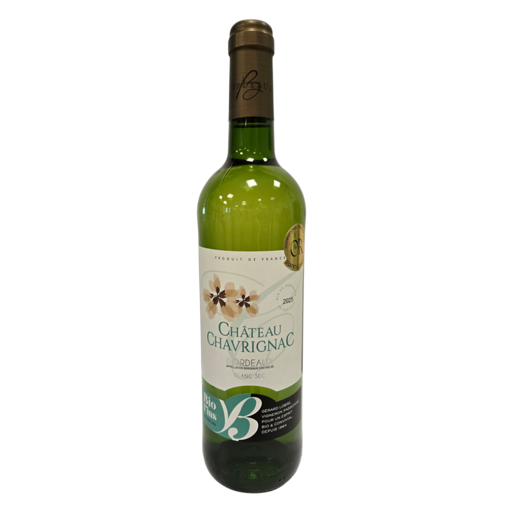 Vin blanc AOC Bordeaux bio 