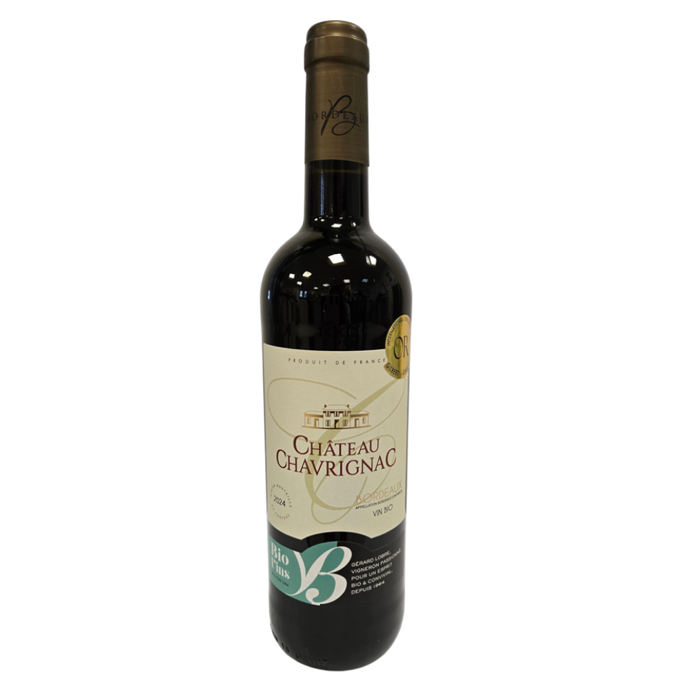 Vin rouge AOC Bordeaux bio