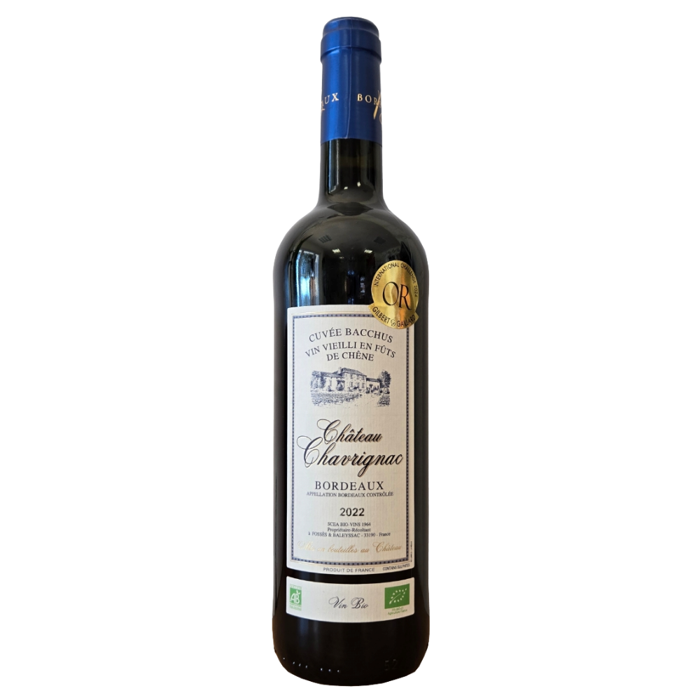 Vin rouge - AOC Bordeaux Cuvée Bacchus bio