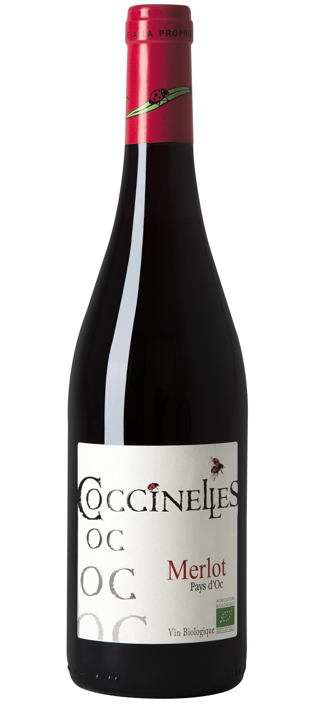 Vin rouge - IGP Pays d'Oc Merlot 13° bio