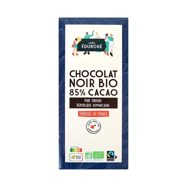 Chocolat noir 85% République Dominicaine bio et équitable