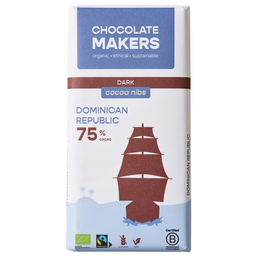 Bio Schokolade Dunkel Kakaonibs 75% Kakao
