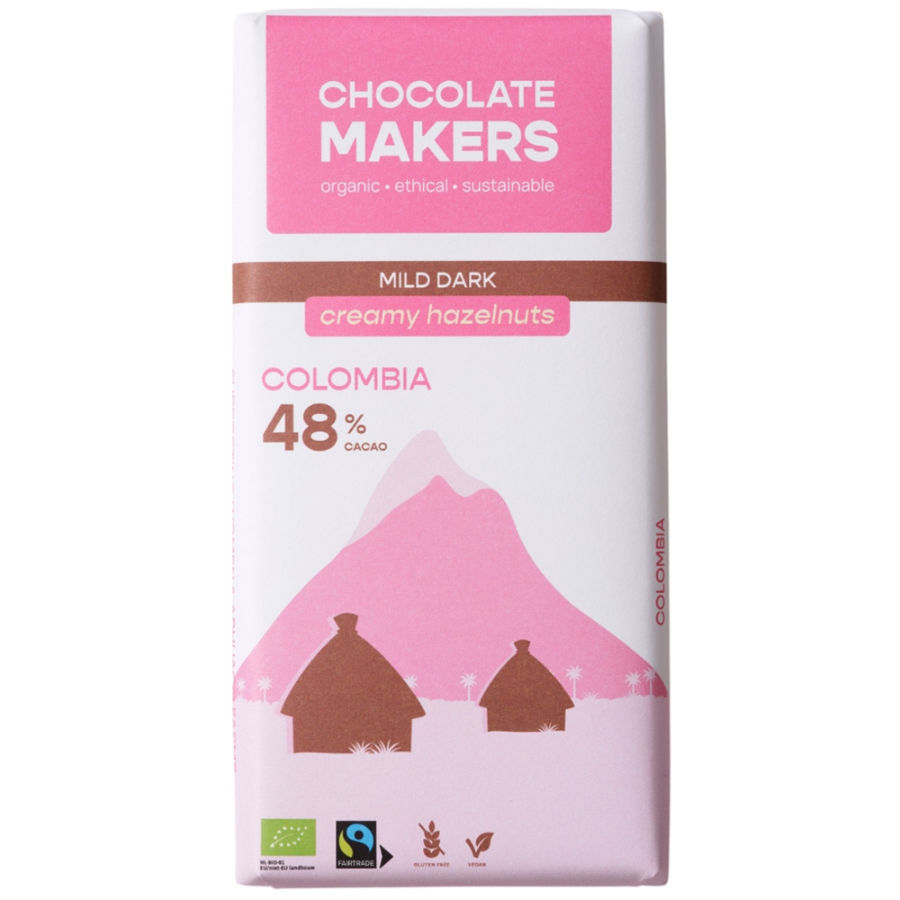 Bio Schokolade Mild Pur Haselnusscreme 48% Kakao