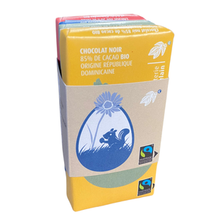 Lot de 5 Tablettes Chocolat Lait Bio et Equitable