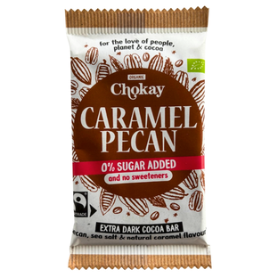 Bio Schokoriegel Caramel Pecan, vegan