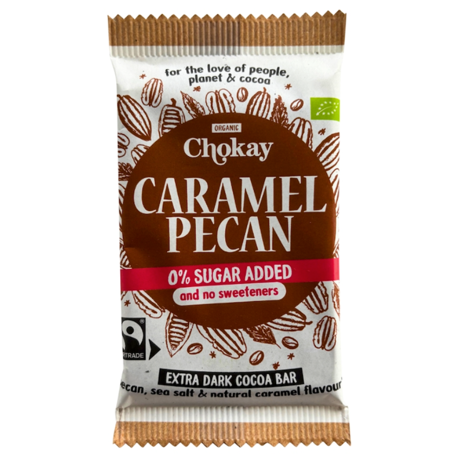 Bio Schokoriegel Caramel Pecan, vegan