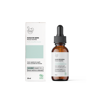 Huile de soin peaux mixtes