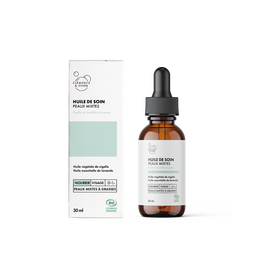 Huile de soin peaux mixtes
