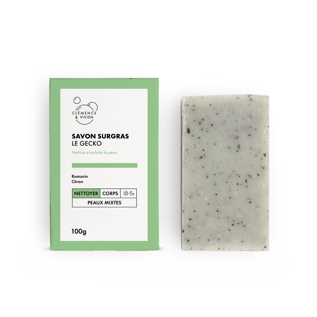 Savon à froid exfoliant le gecko