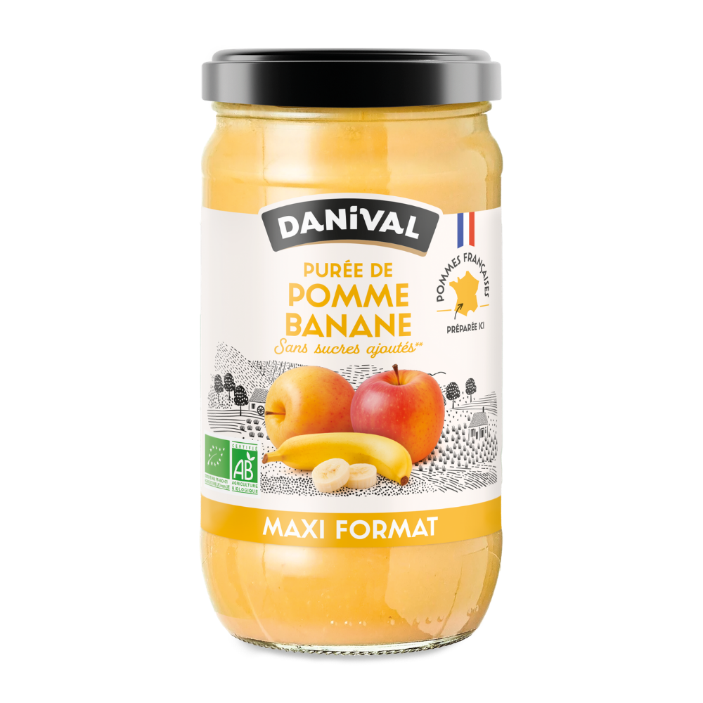 Purée de fruits dani'pom pomme banane bio