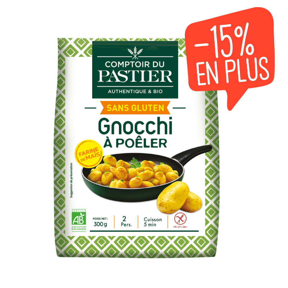 Gnocchi frais à poêler sans gluten bio