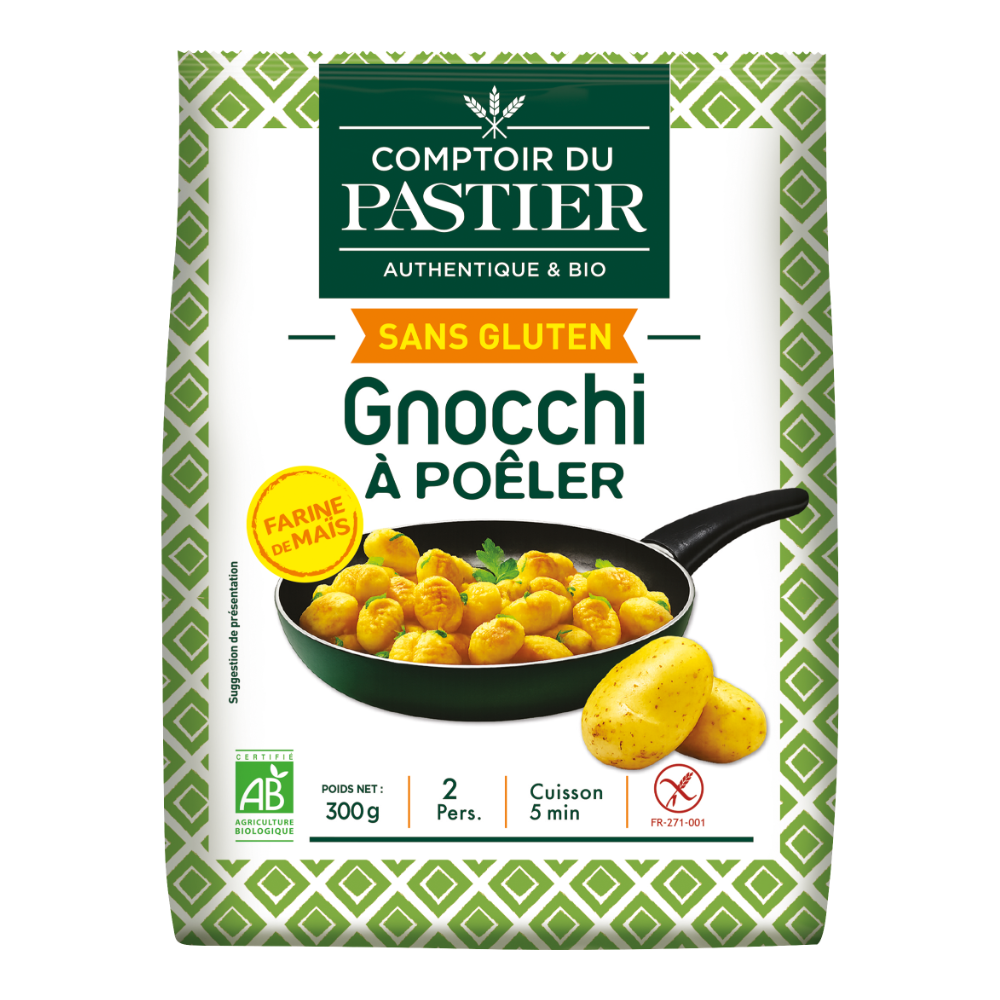 Gnocchi frais à poêler sans gluten bio